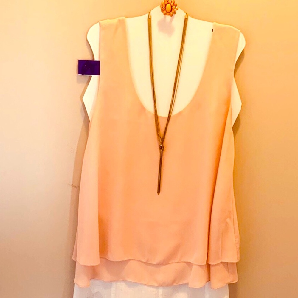 Lovely blush top Sz L